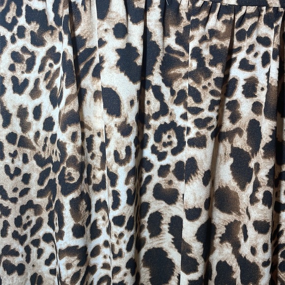 Pleione leopard print sleeveless tulip blouse women’s size XL - Picture 9 of 9